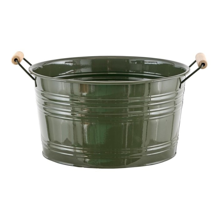 SECCHIO METALLO H.16.5 VERDE